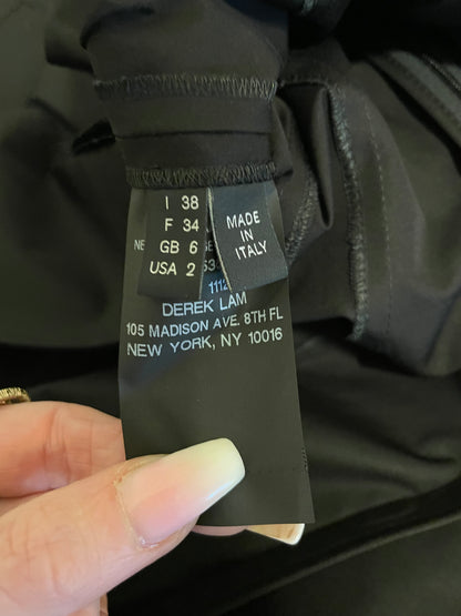 Derek Lam Black Crew Neck Long Dress - photo 2 of 11