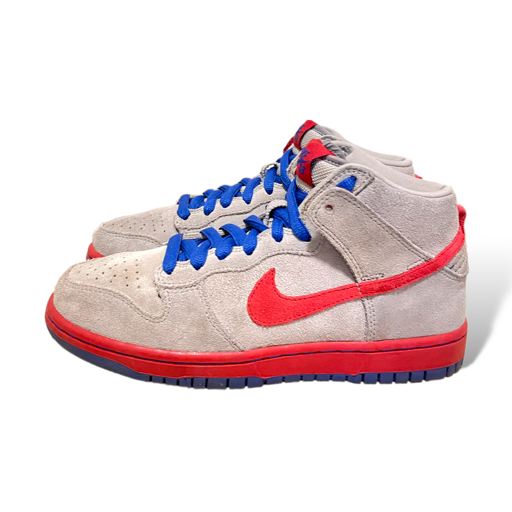 Nike SB Dunk High Medium Grey Varsity Red Old Royal