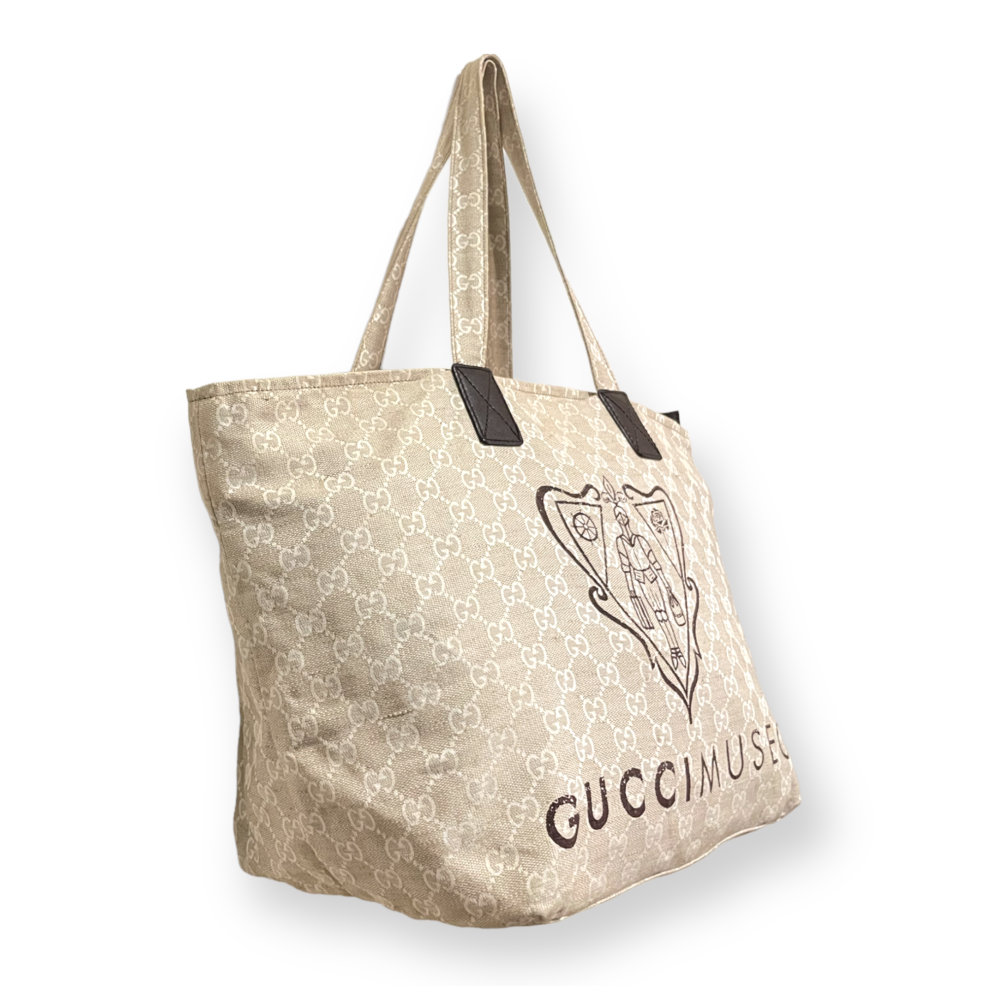 GUCCI GG Canvas Museo Tote