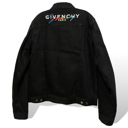 Givenchy Men's Denim Embroidered Logo Jacket Made in Italy - photo 9 of 10