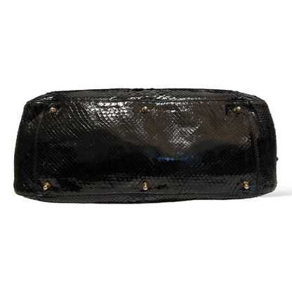 Fendi Vintage Exotic Twins Tote in Black Genuine Python - photo 13 of 17