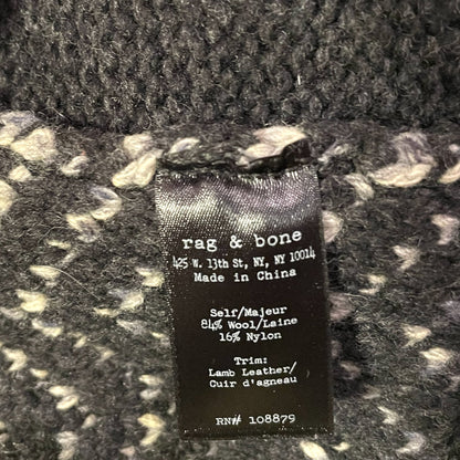 rag & bone Wool with Lamb Leather Trim Jacket - photo 5 of 8