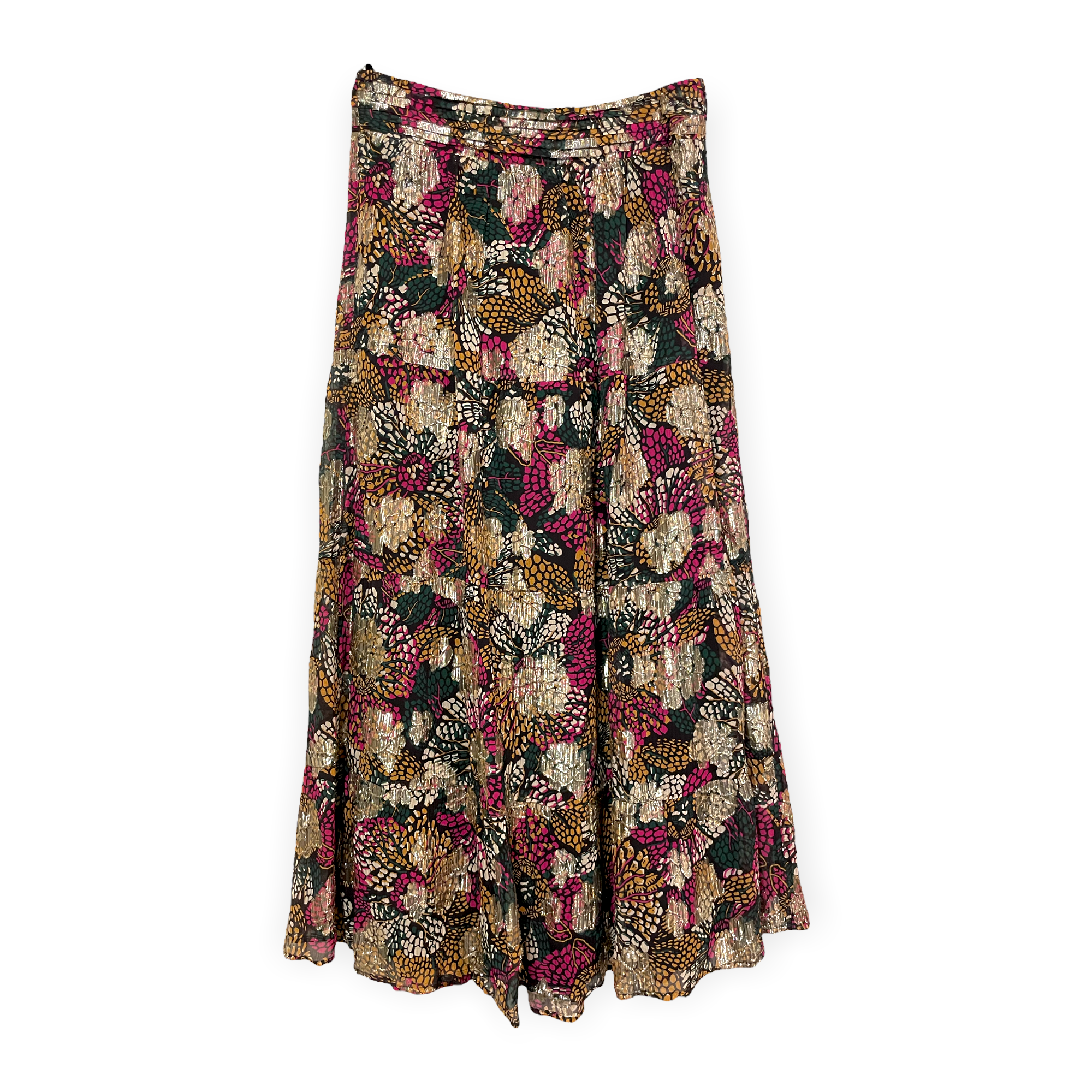 BA&SH Floral Print Midi Length Skirt |Size: XS|