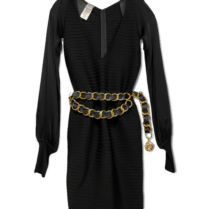 Hervé Léger Paris Bandage Mesh Cut-Out Long Sleeve Dress Small - photo 6 of 13
