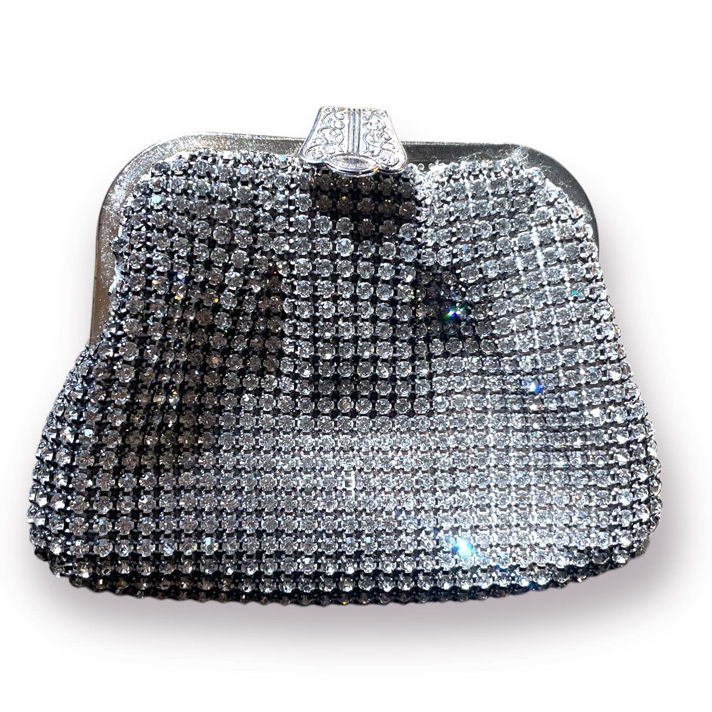 Vintage Crystal Clutch/Crossbody Made in Hong Kong