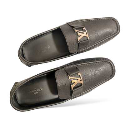 Louis Vuitton Mens Drivers with Silver Tone Metal LV Motif - photo 4 of 10