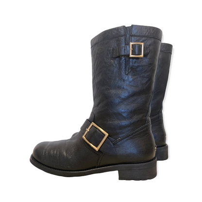 Jimmy Choo Leather Biker Boots - photo 9 of 13