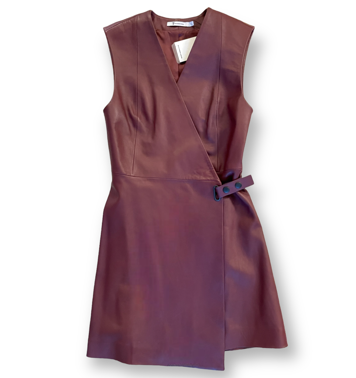 T by ALEXANDER WANG 100% Lambskin Leather Dress |Size:2|