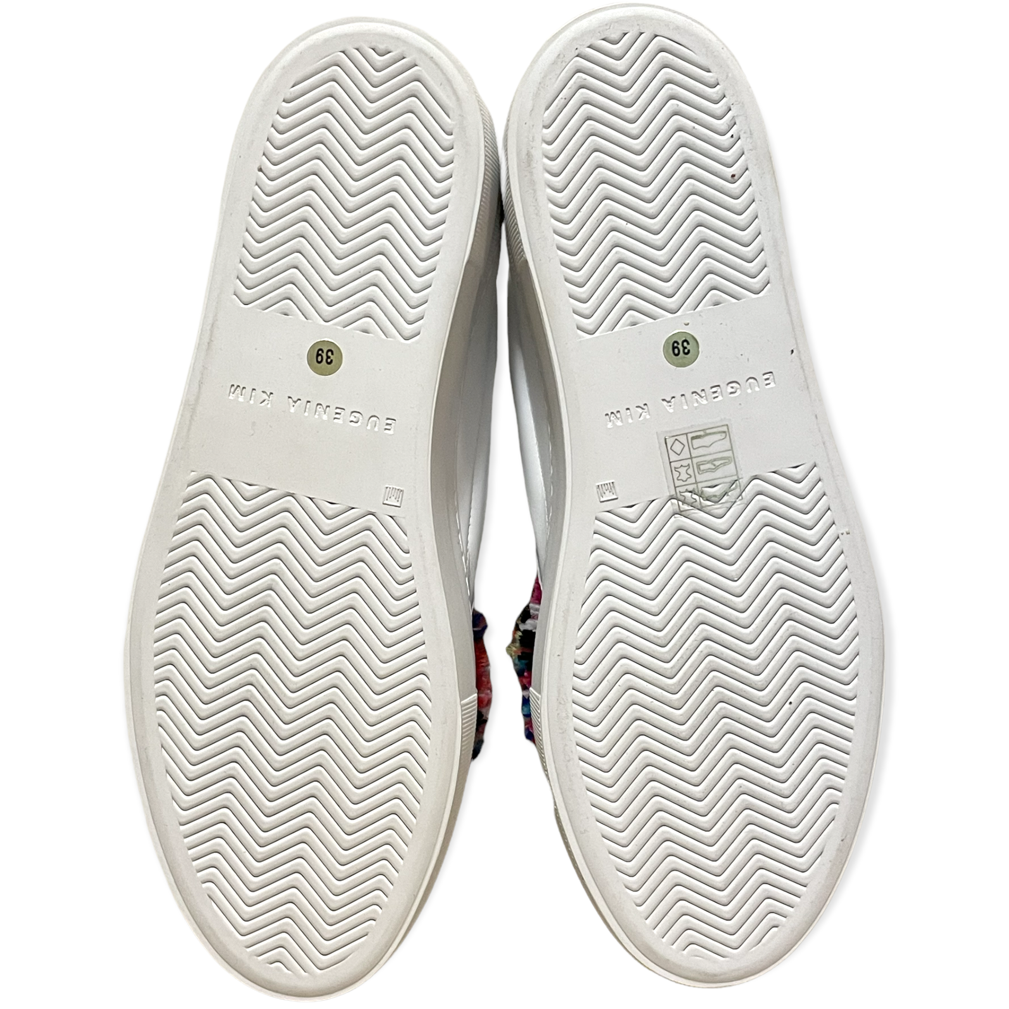 EUGENIA KIM Feather Pom-Pom Slip-on Sneakers