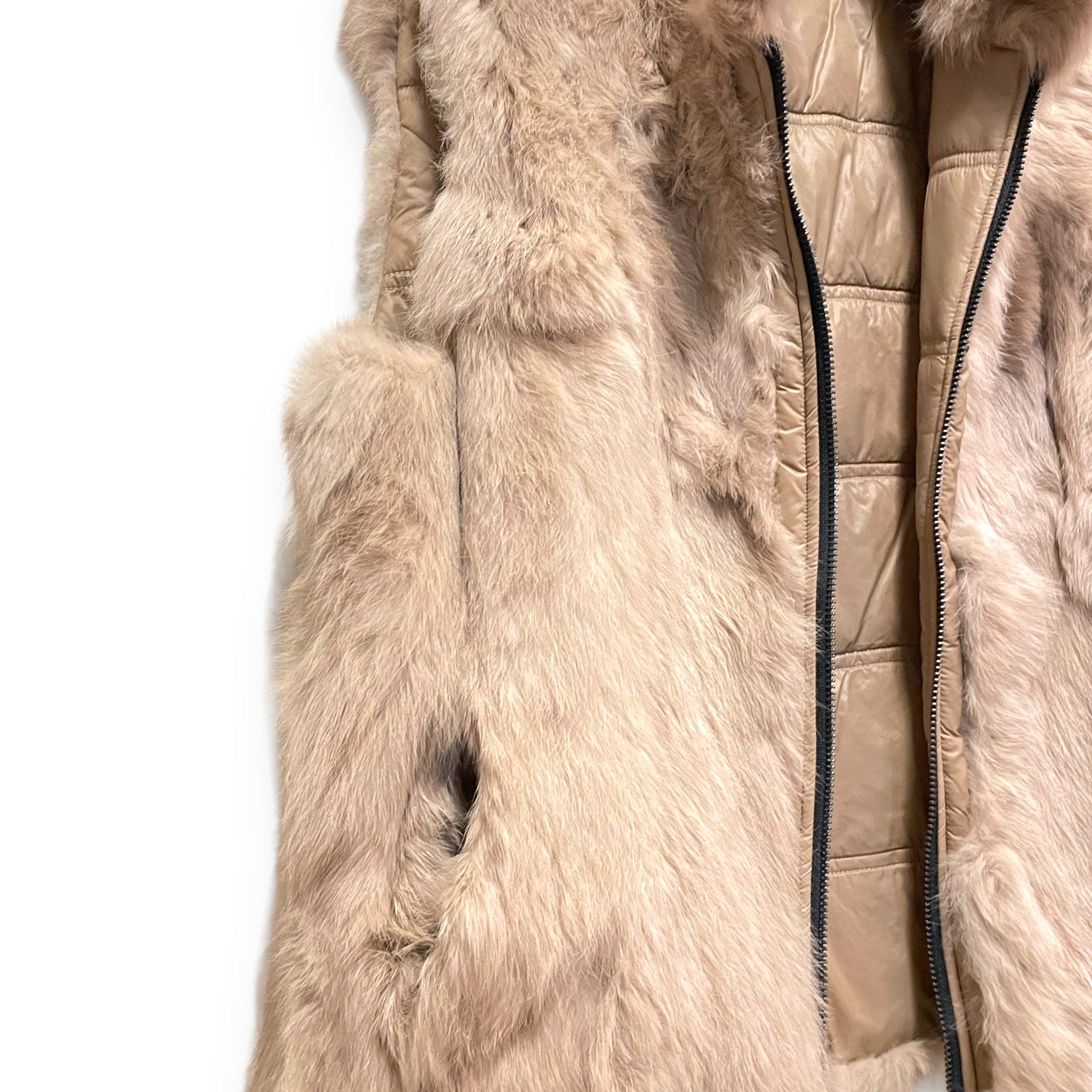 ADRIENNE LANDAU Reversible Real Fur Vest |Size: M|