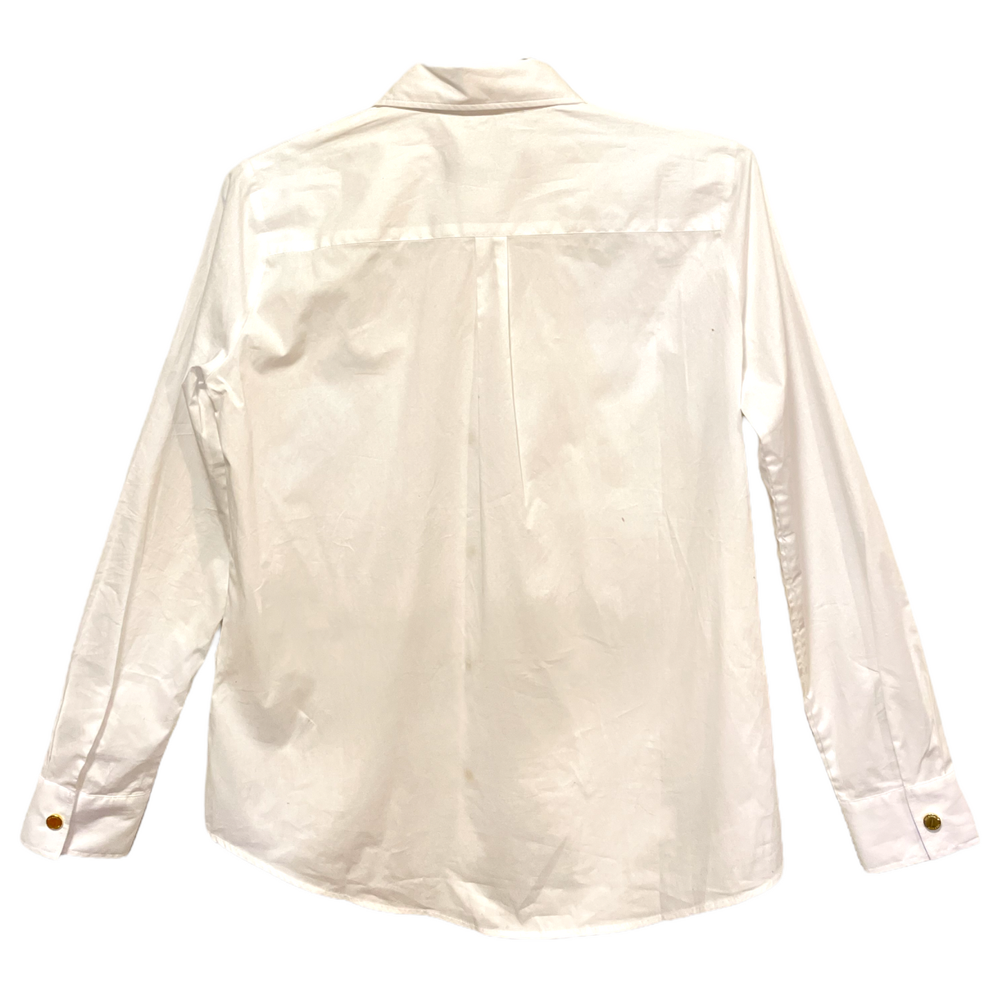 MOSCHINO LOVE EMBROIDERED BREAST-POCKET SAHARAN SHIRT | SIZE: F8 USA6 IT42 |