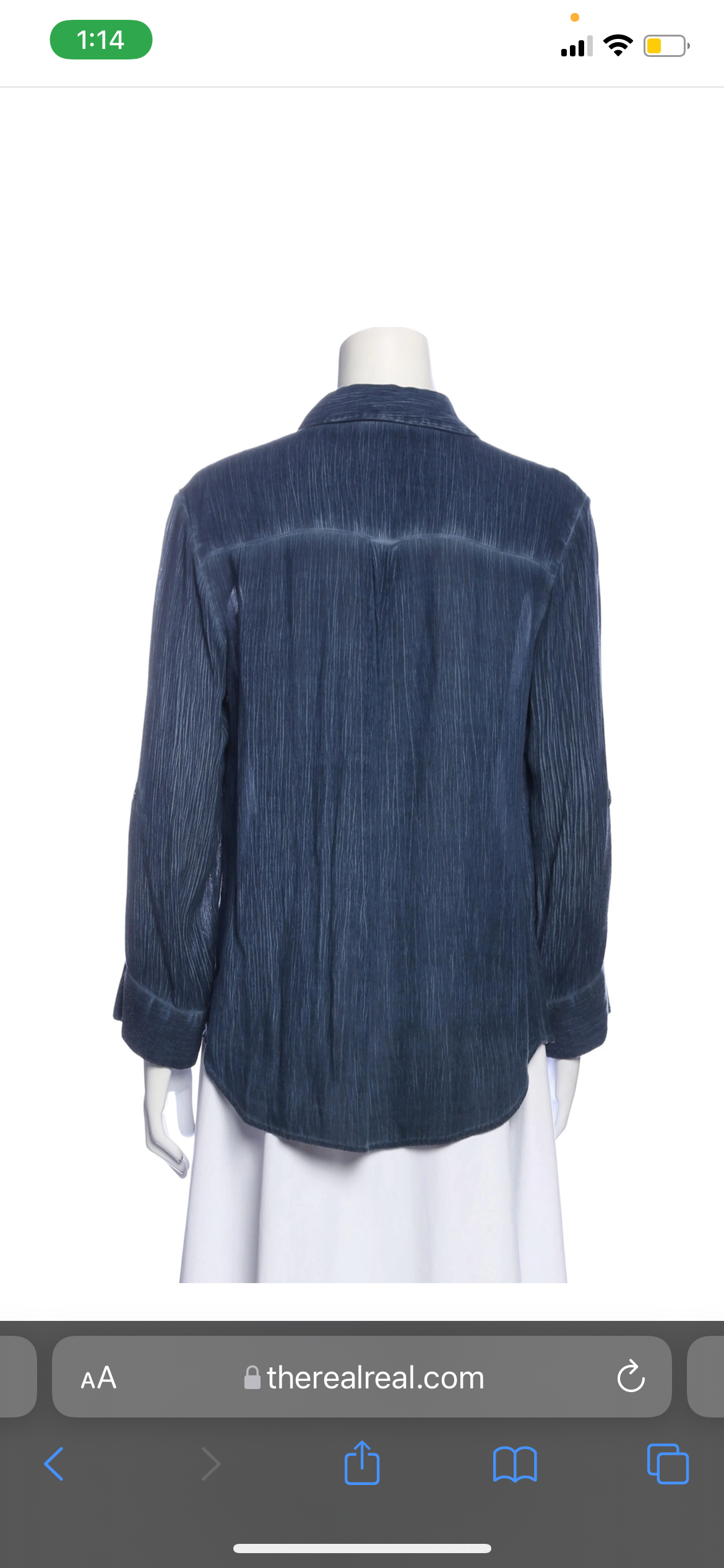 ALICE + OLIVIA Long Sleeve Button-Up SIZE: Small