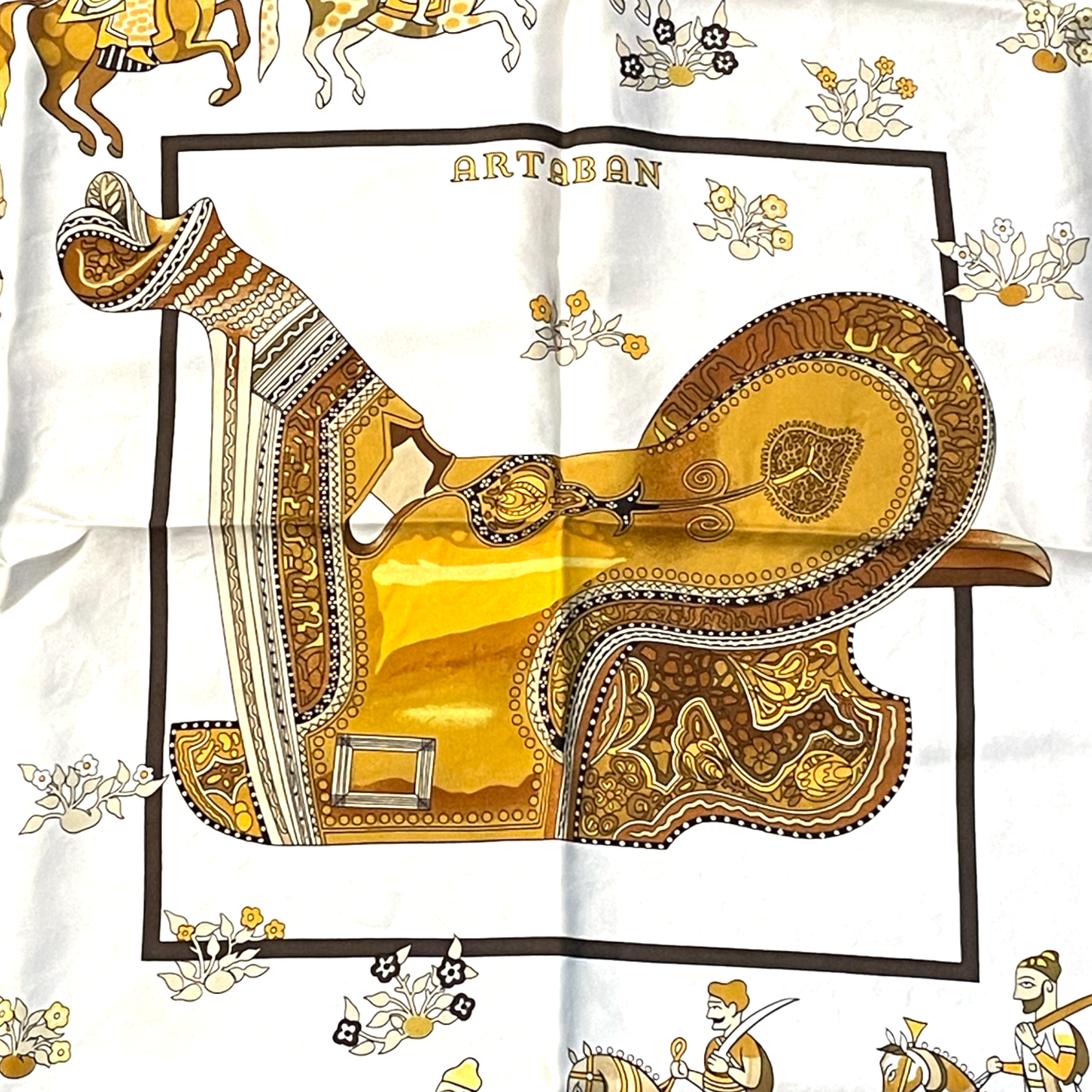 HERMÈS Paris Arabian Nights Silk Scarf Size: | 35” x 35” |