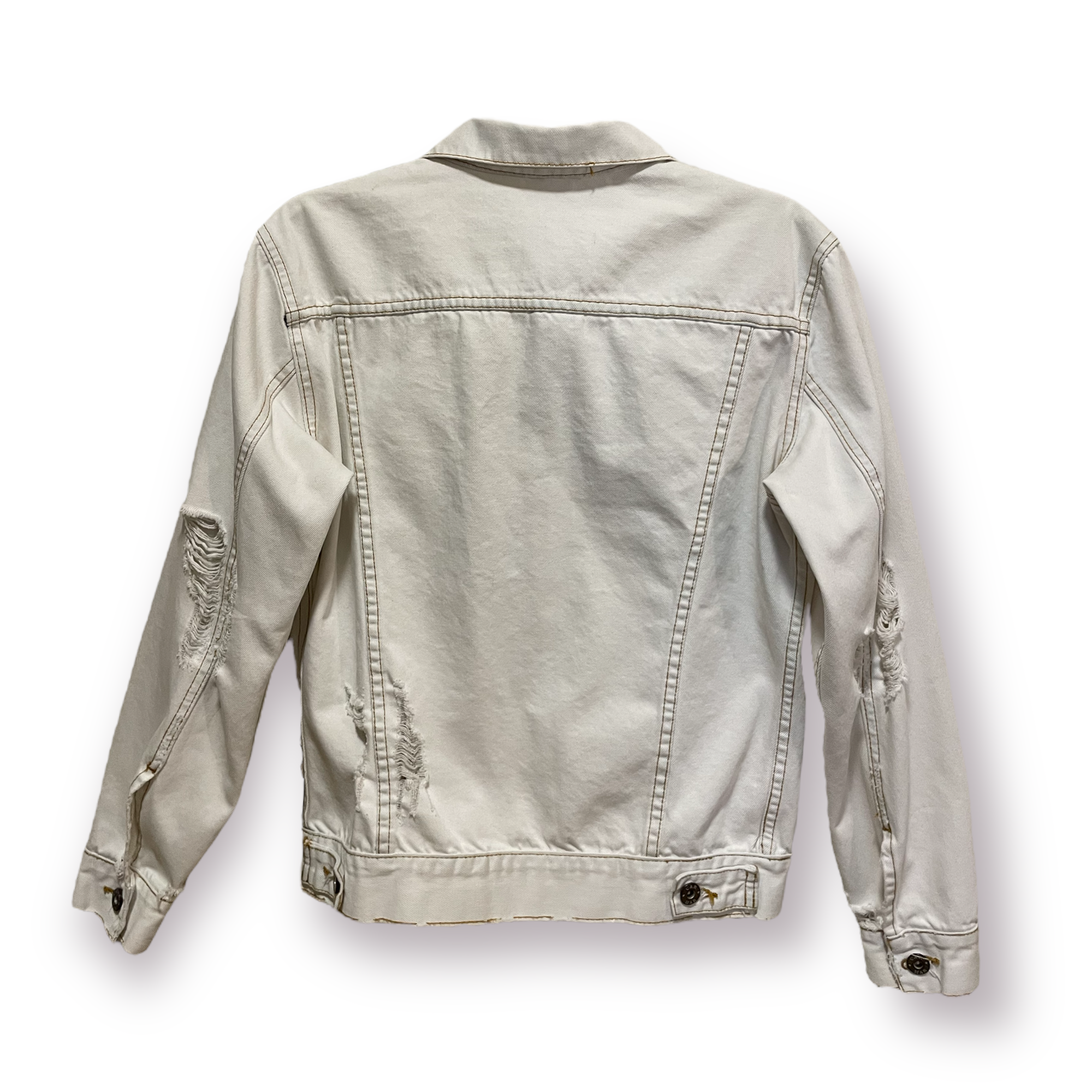 CARMAR Light Denim Distressed Jacket |Size: Small|