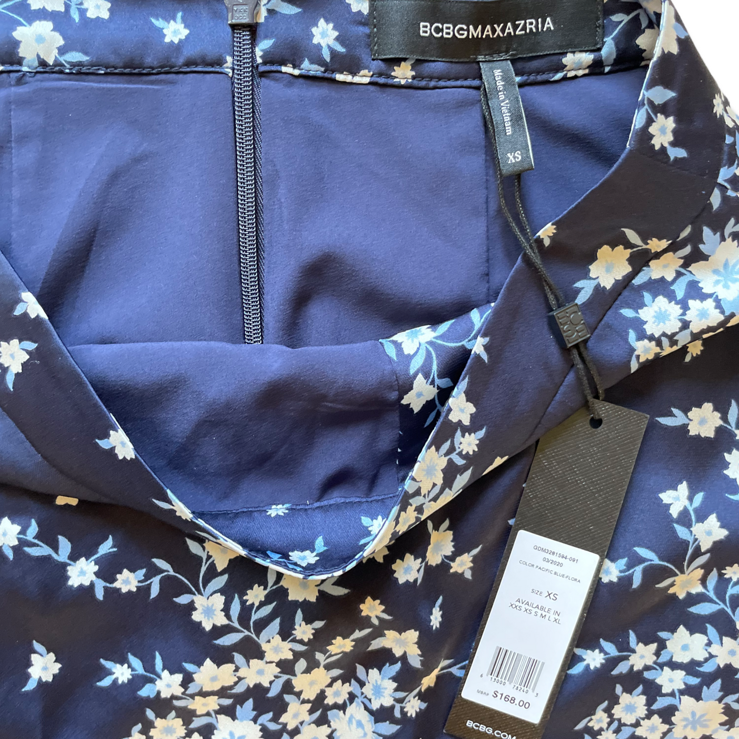 BCBGMaxazria Maxi Floral Blue Print Skirt |Size: XS|