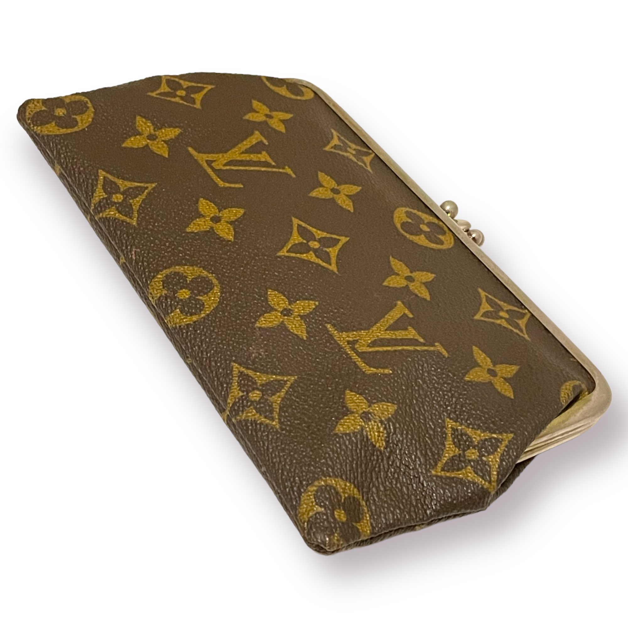 LOUIS VUITTON Monogram Kisslock Coin Purse