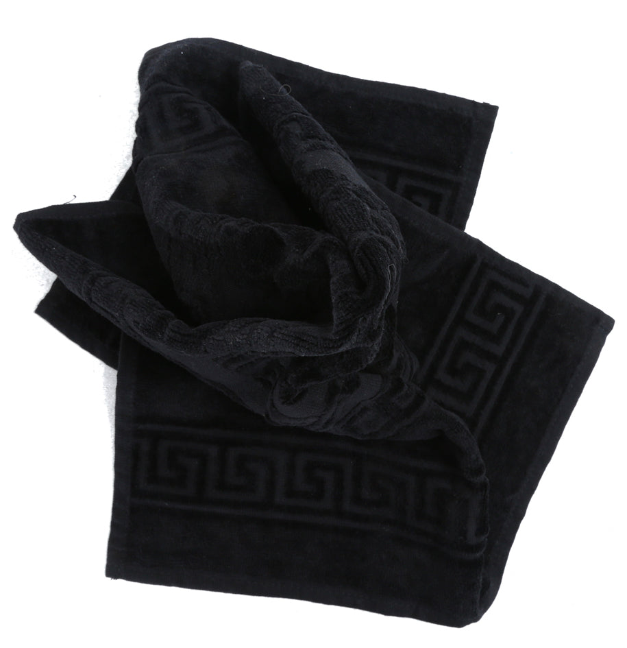 VERSACE Black Medusa Head Guest Towel
