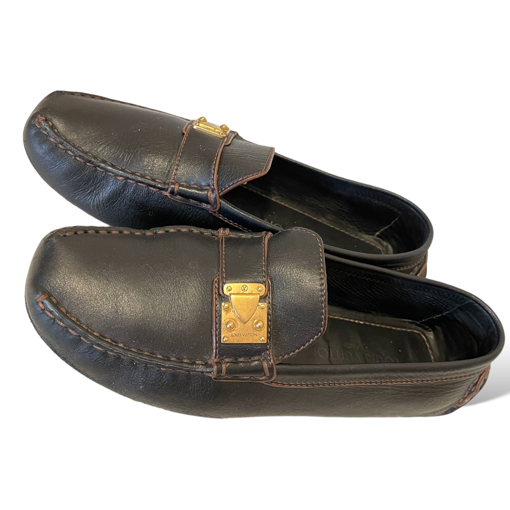 LOUIS VUITTON Vintage Suhali Leather Loafers |Size: 37.5|