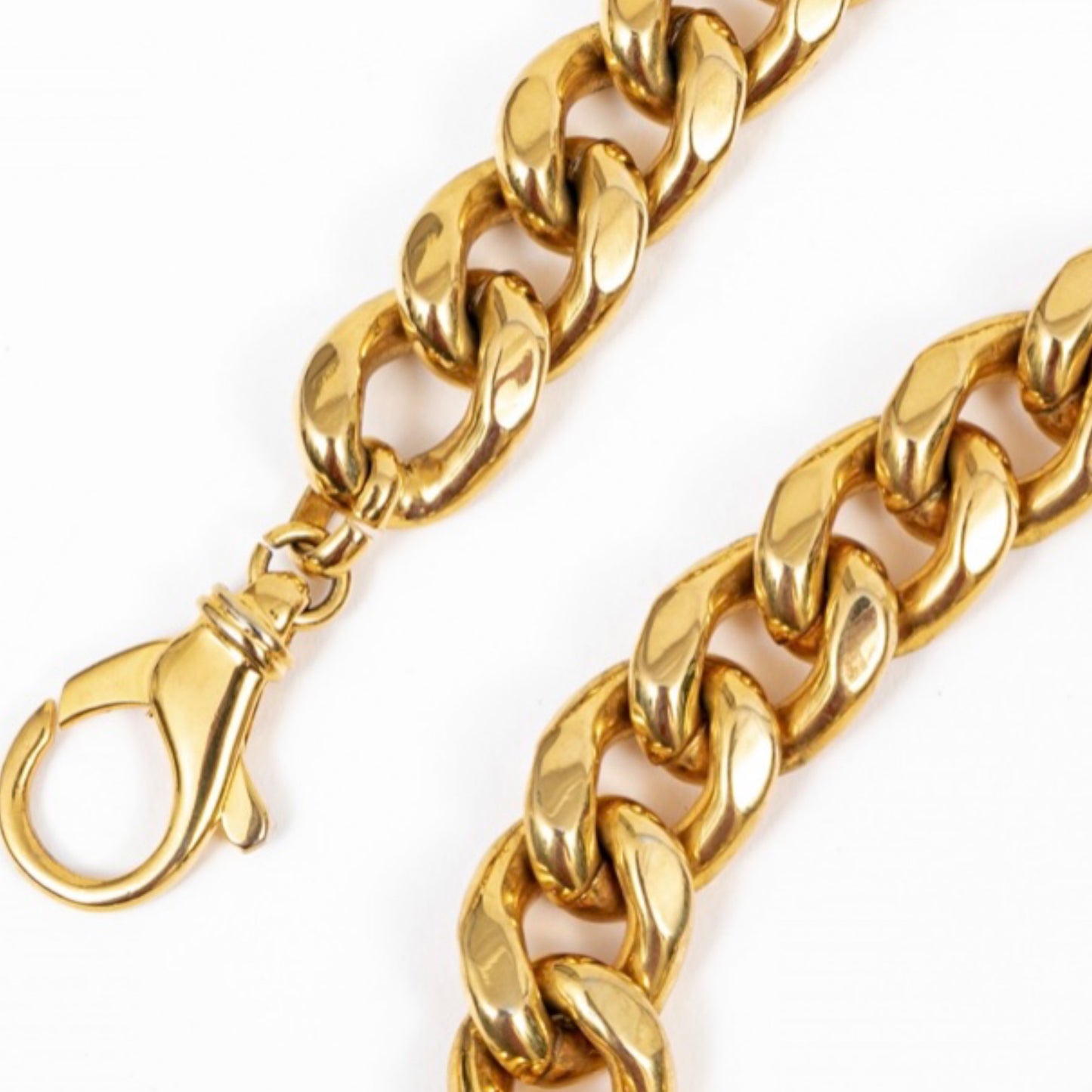 DOLCE & GABBANA Gold-Tone Miami Cuban Chain Belt |Size: 39”|