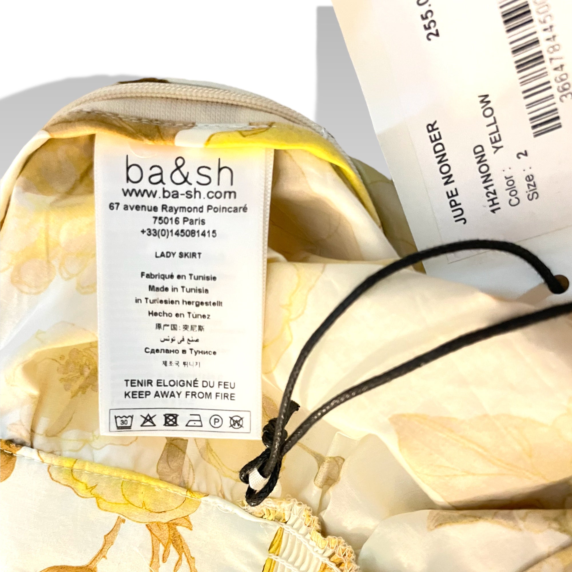 BA&SH Yellow Floral Print Maxi-Skirt & Top Set |Size: Medium| | US6|