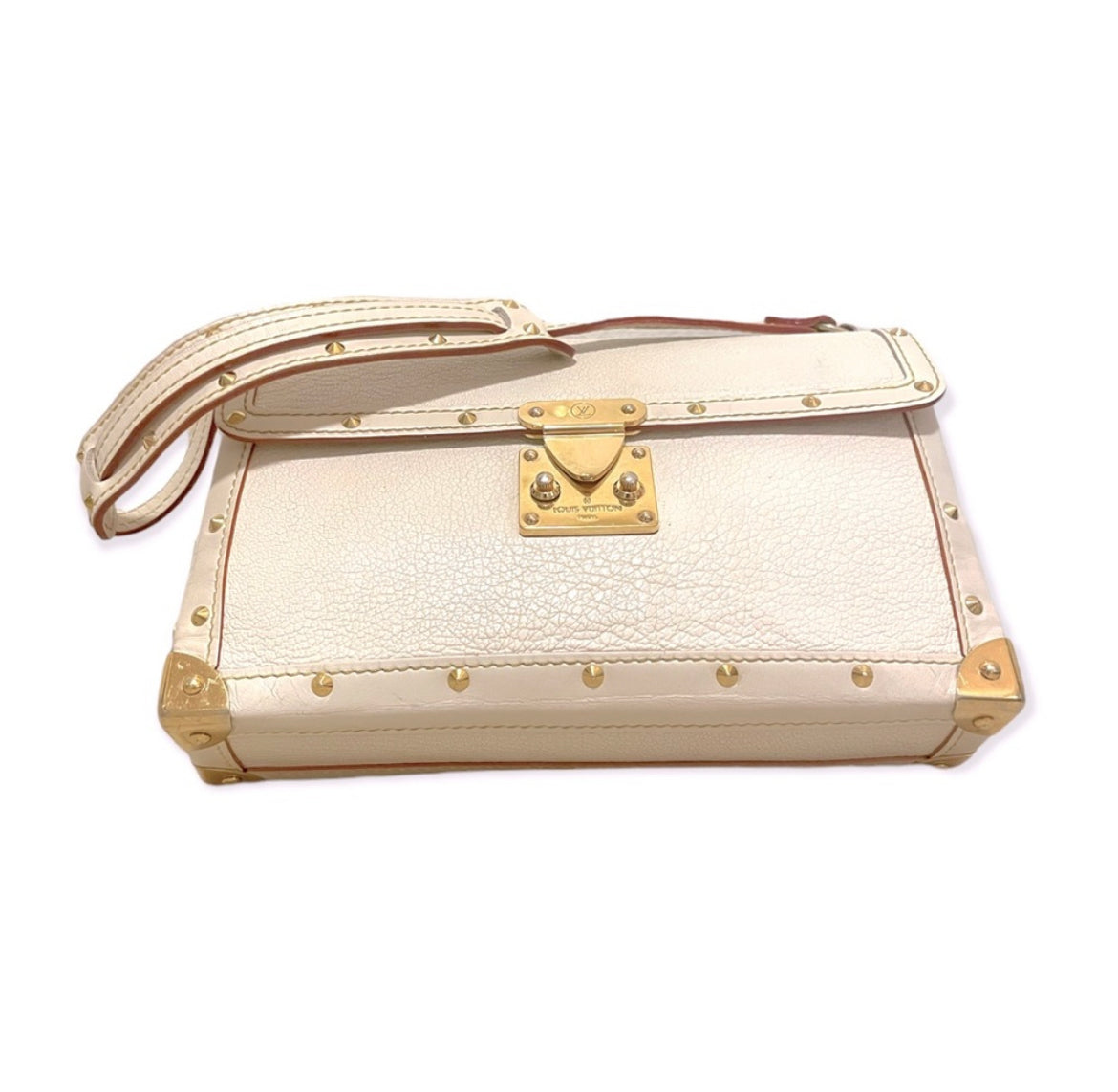 LOUIS VUITTON Suhali L Aimable White Bag