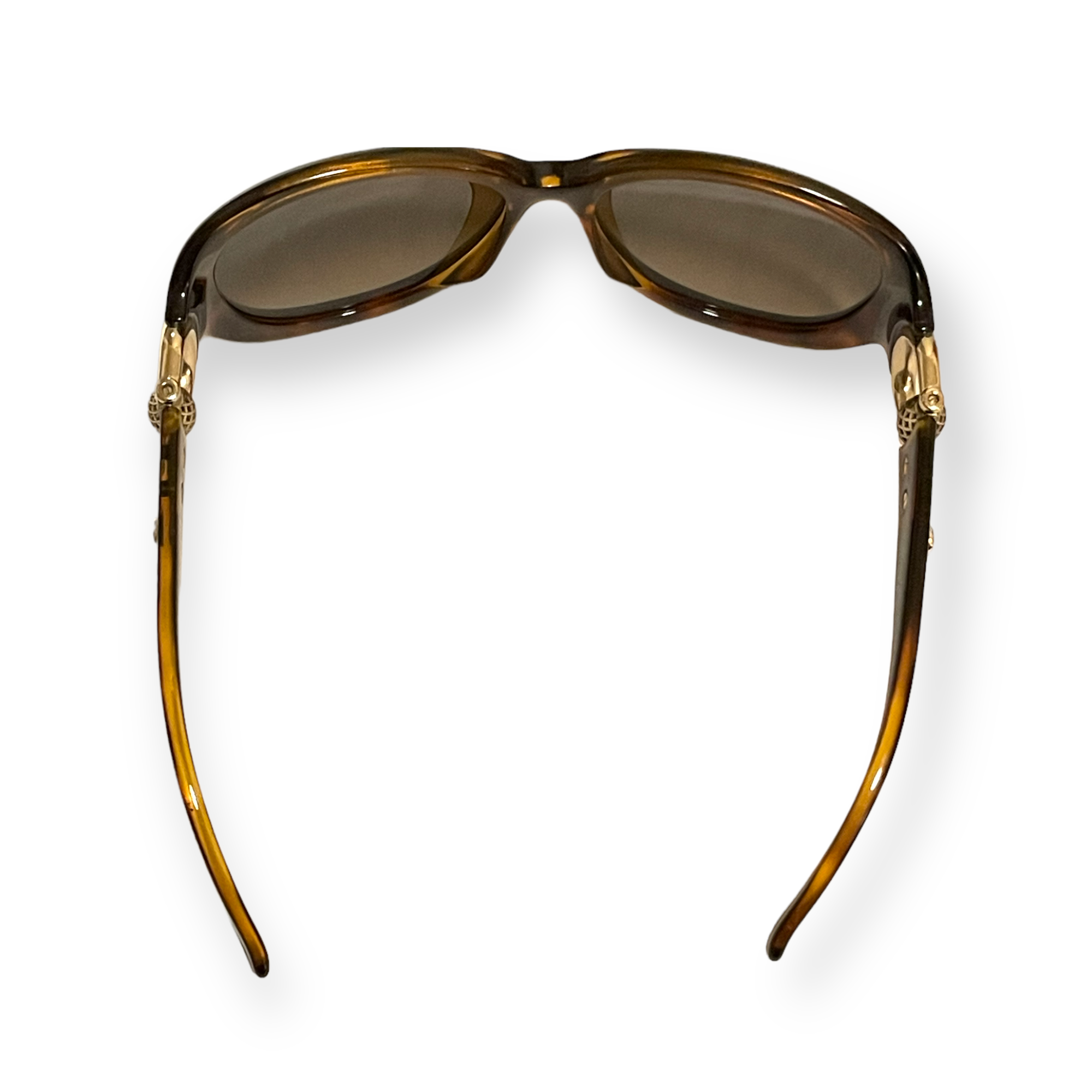 Oversized GUCCI Tortoise Frames with classic gold tone Horse-bit Design