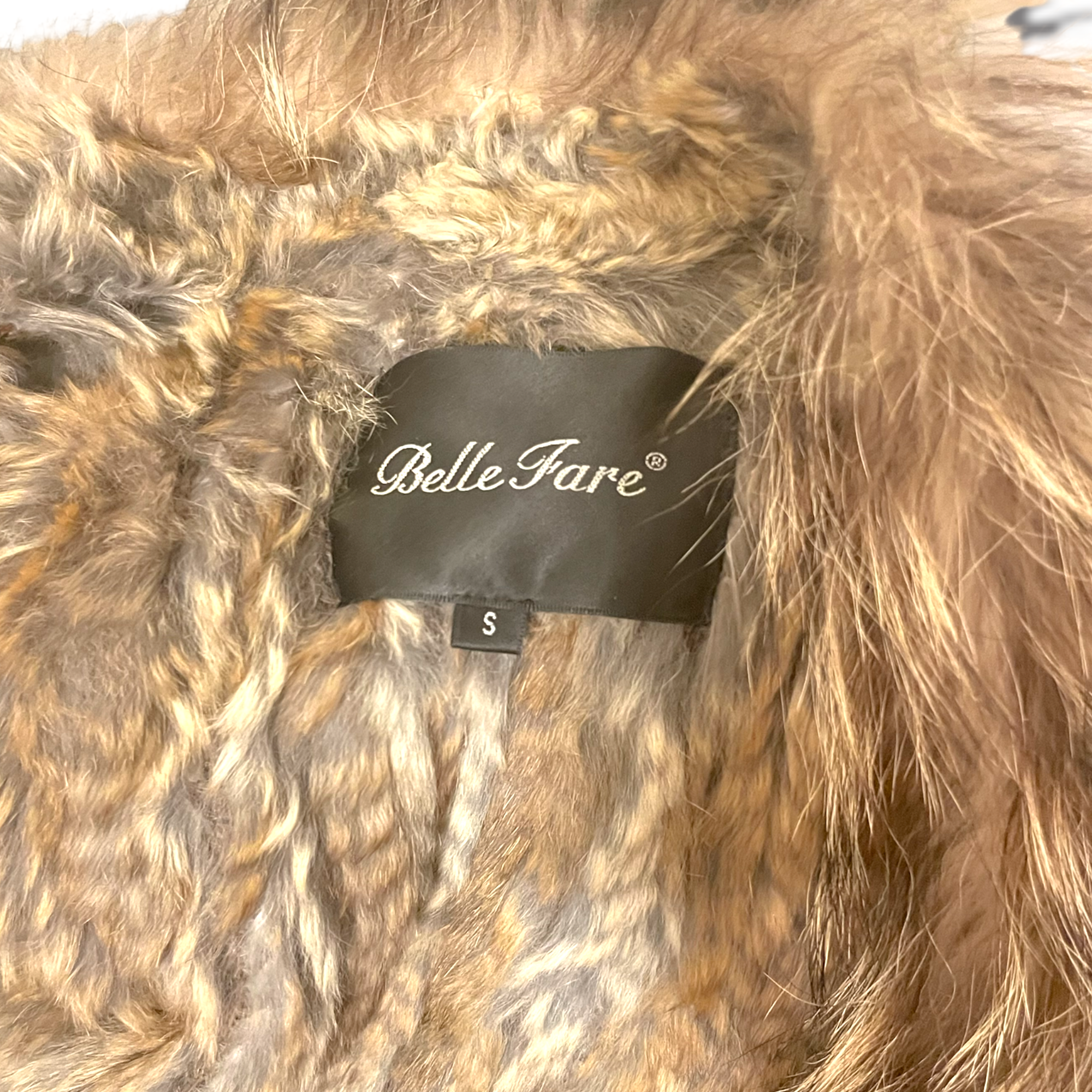 Belle fare sales rabbit fur vest