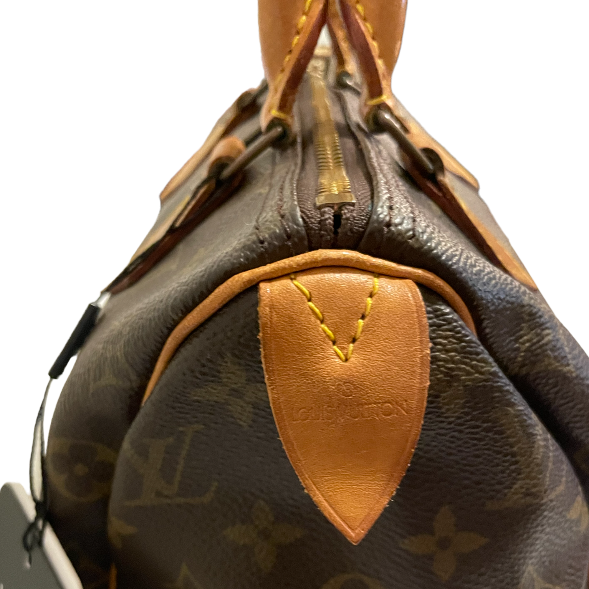 Louis Vuitton Vintage Speedy 25 handbag in iconic Monogram coated canvas & Vachetta leather trim