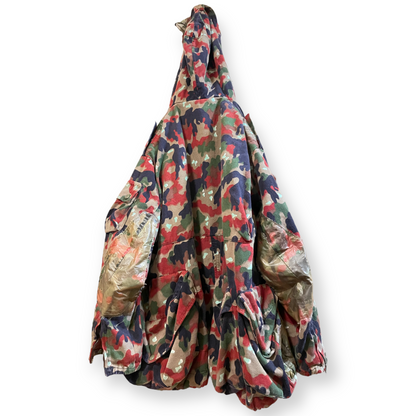 Furst of a Kind Reworked Oversized Camouflage Multiple Pocket Utility Jacket - photo 2 of 8