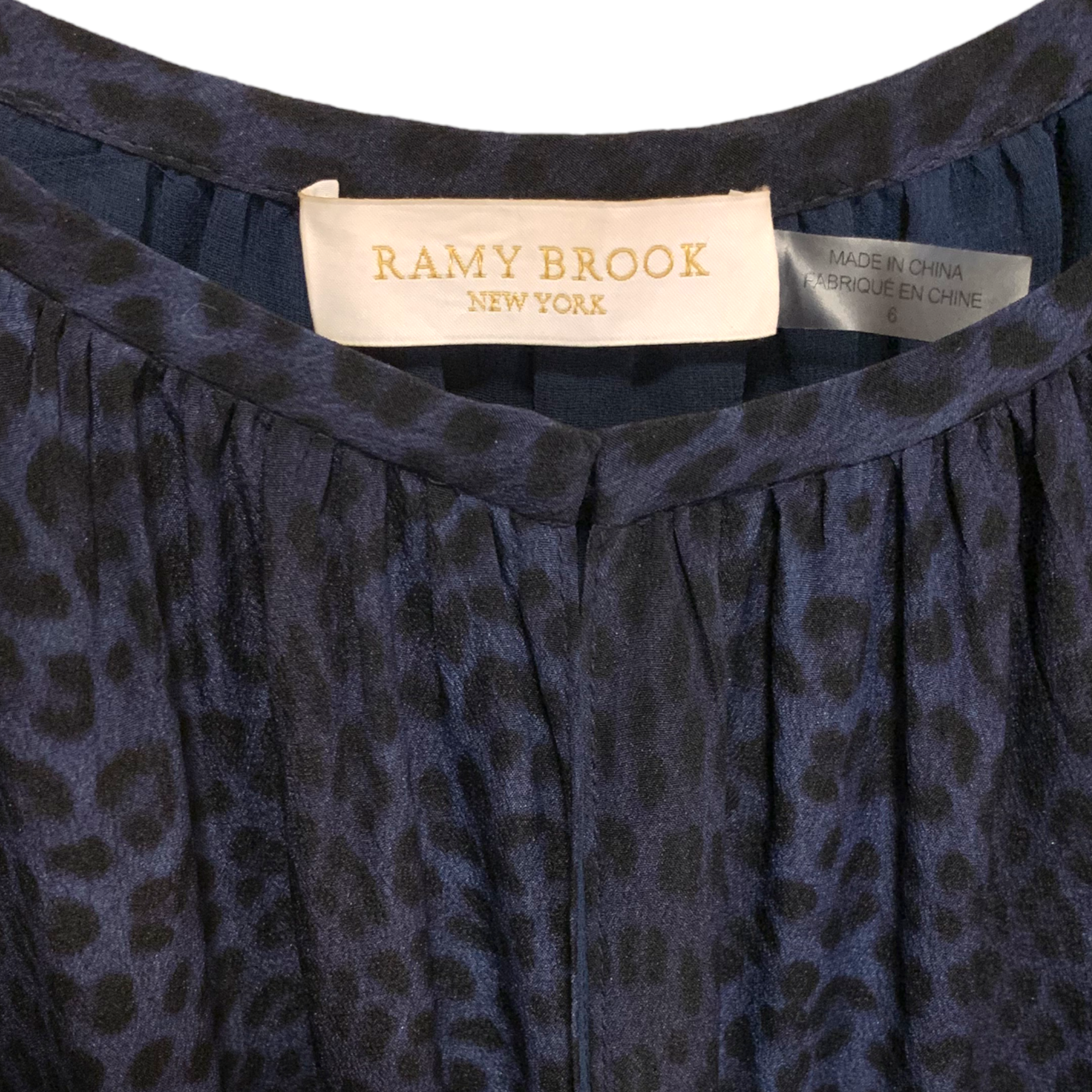 RAMY BROOK Ruched Silk long sleeve Dress