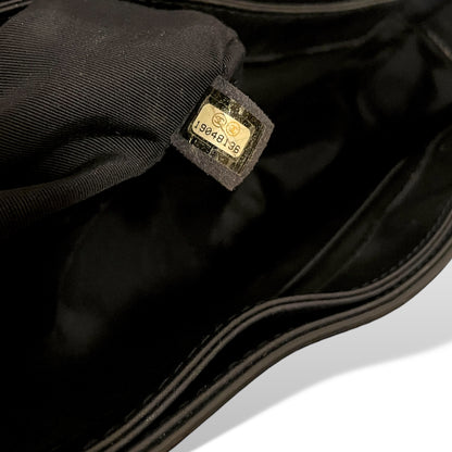 Chanel Reverso Boy Flap Bag Patent Large in Midnight Blue - photo 14 of 20