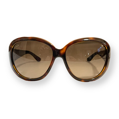 Oversized Gucci Tortoise Frames with classic gold tone Horse-bit Design - photo 2 of 11