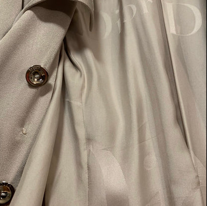 S/s 2004 Christian Dior by John Galliano Silver Satin Trench Coat Jacket - photo 7 of 13