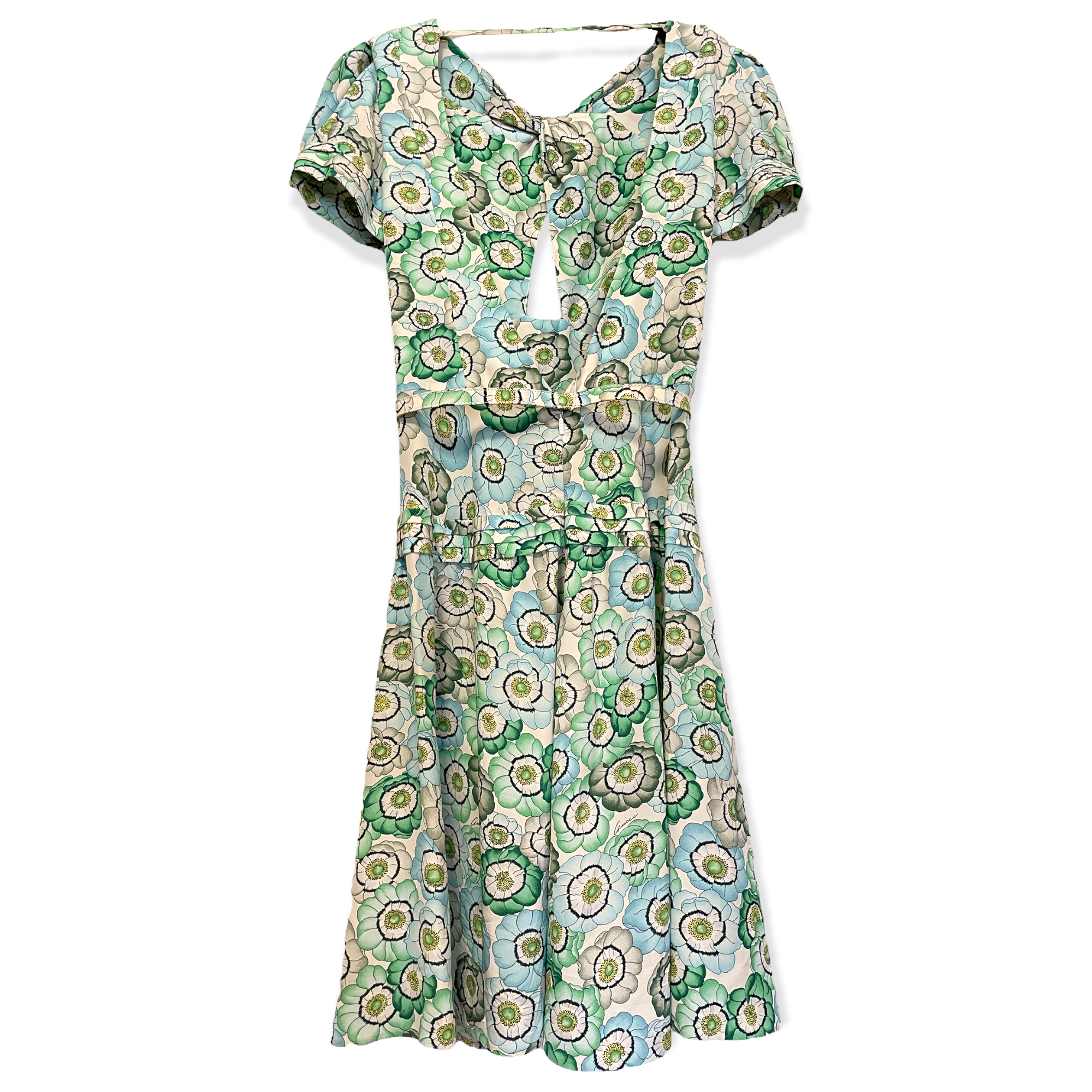 GUCCI dress in the iconic Gucci floral print |Size:IT40| Made in Italy