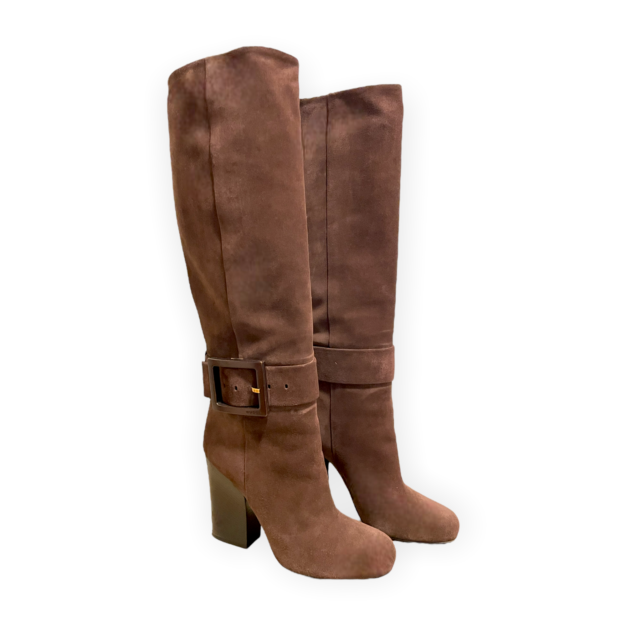 Gucci Cocoa Brown Kesha Suede Boots