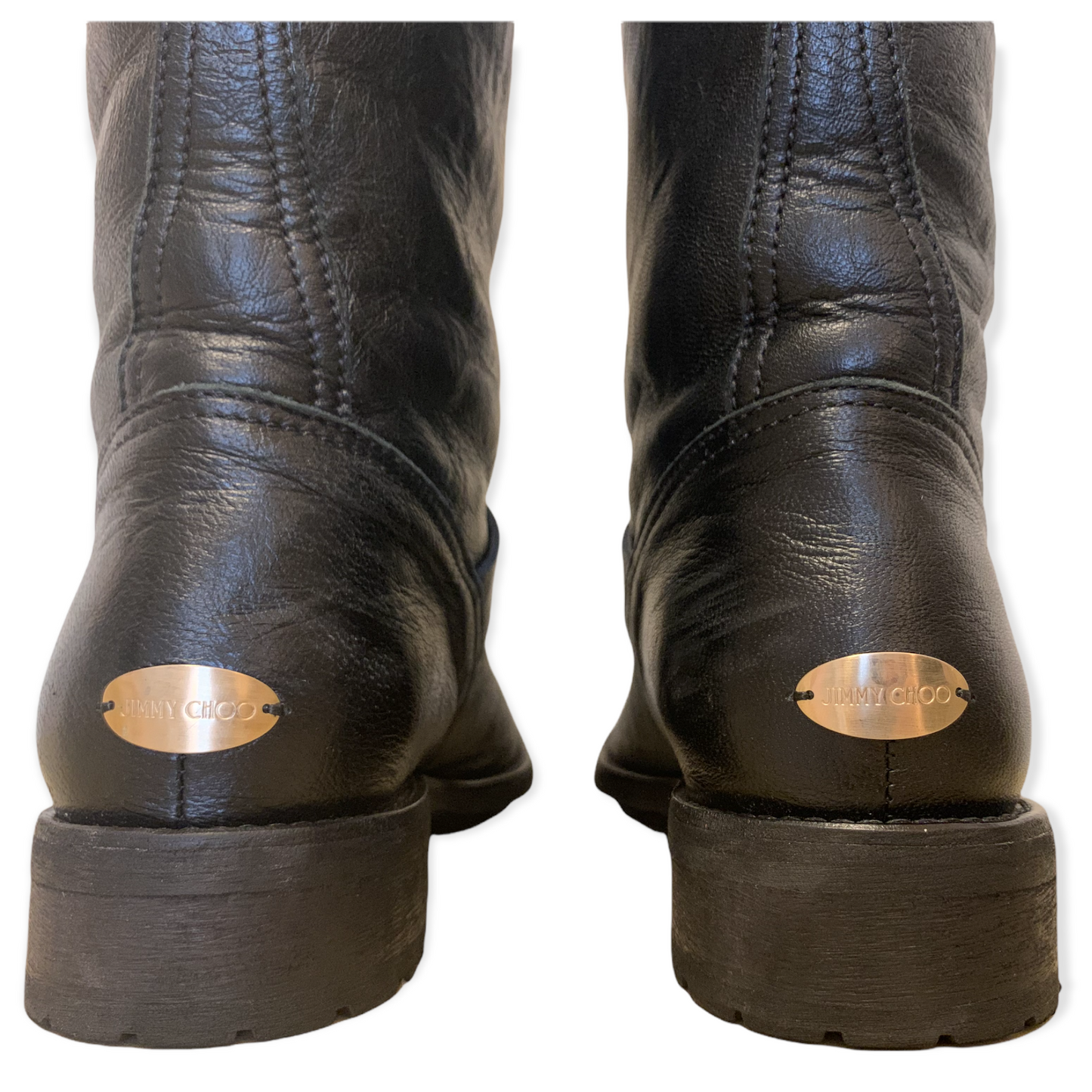 Jimmy Choo Leather Biker Boots