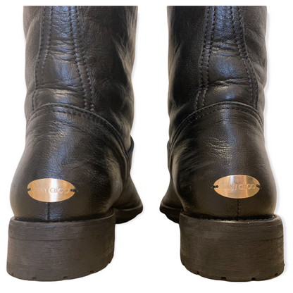 Jimmy Choo Leather Biker Boots - photo 10 of 13