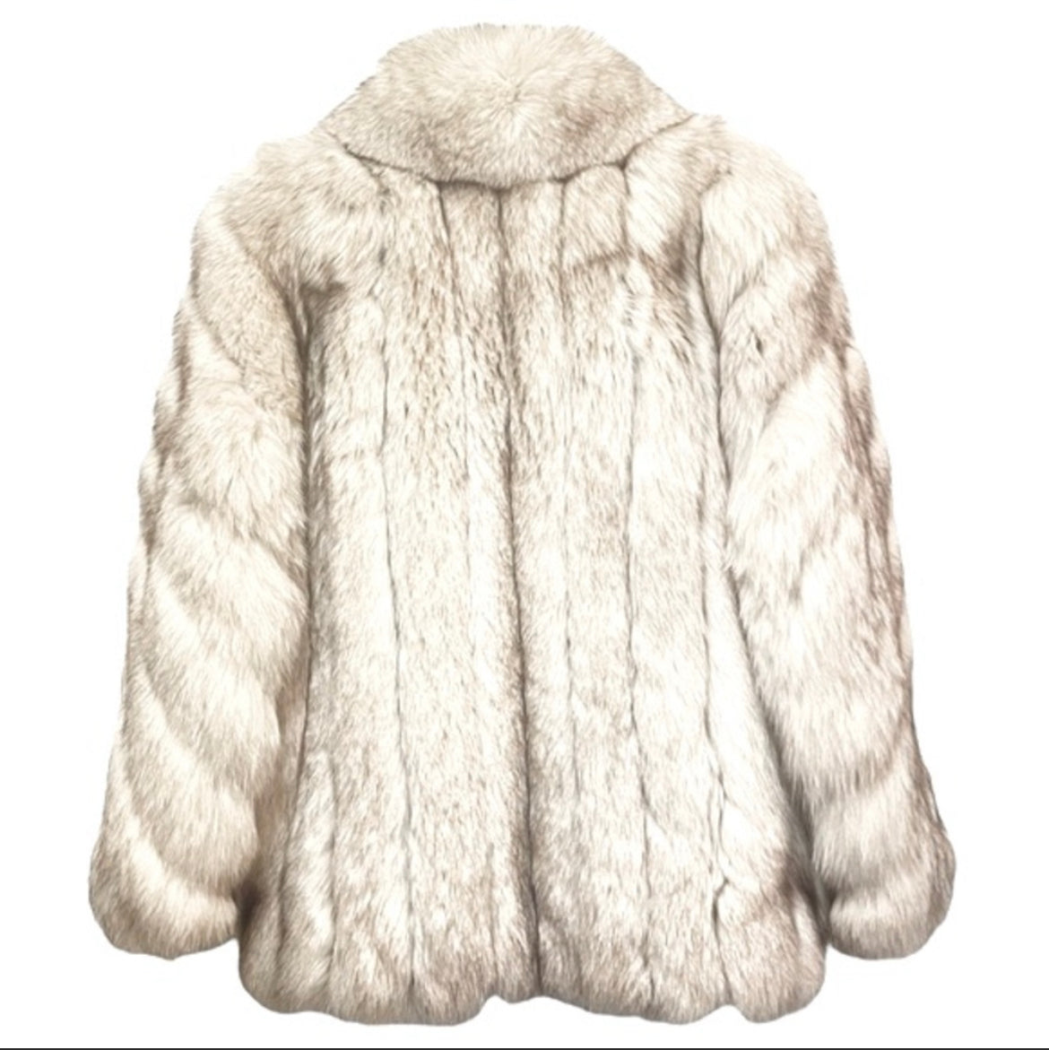 SAGA FOX Blue Fox Fur Jacket |Size: Medium|