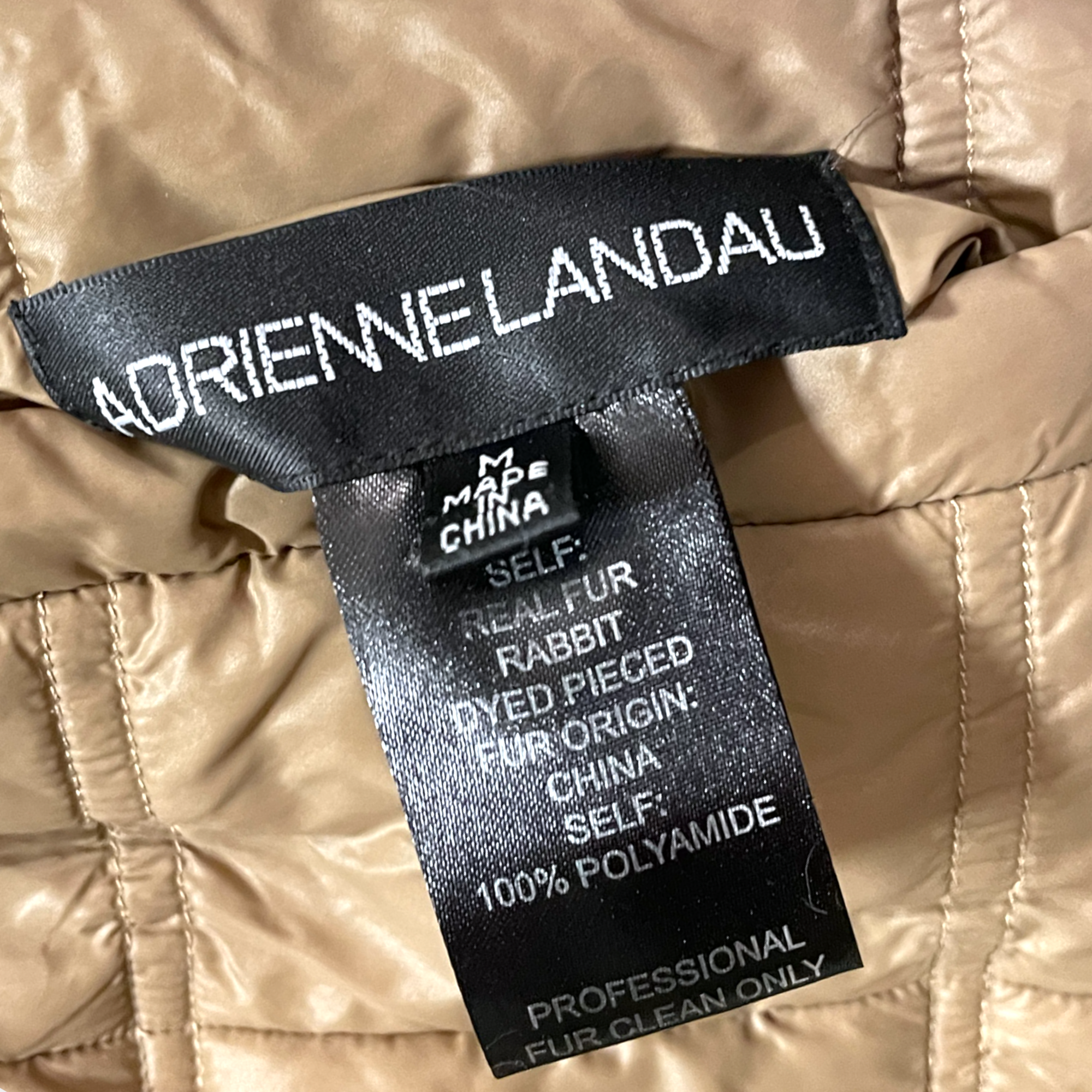 ADRIENNE LANDAU Reversible Real Fur Vest |Size: M|