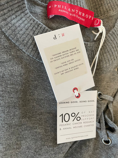 PHILANTHROPY Heather Grey Short-Sleeve Sweater Dress - photo 3 of 8