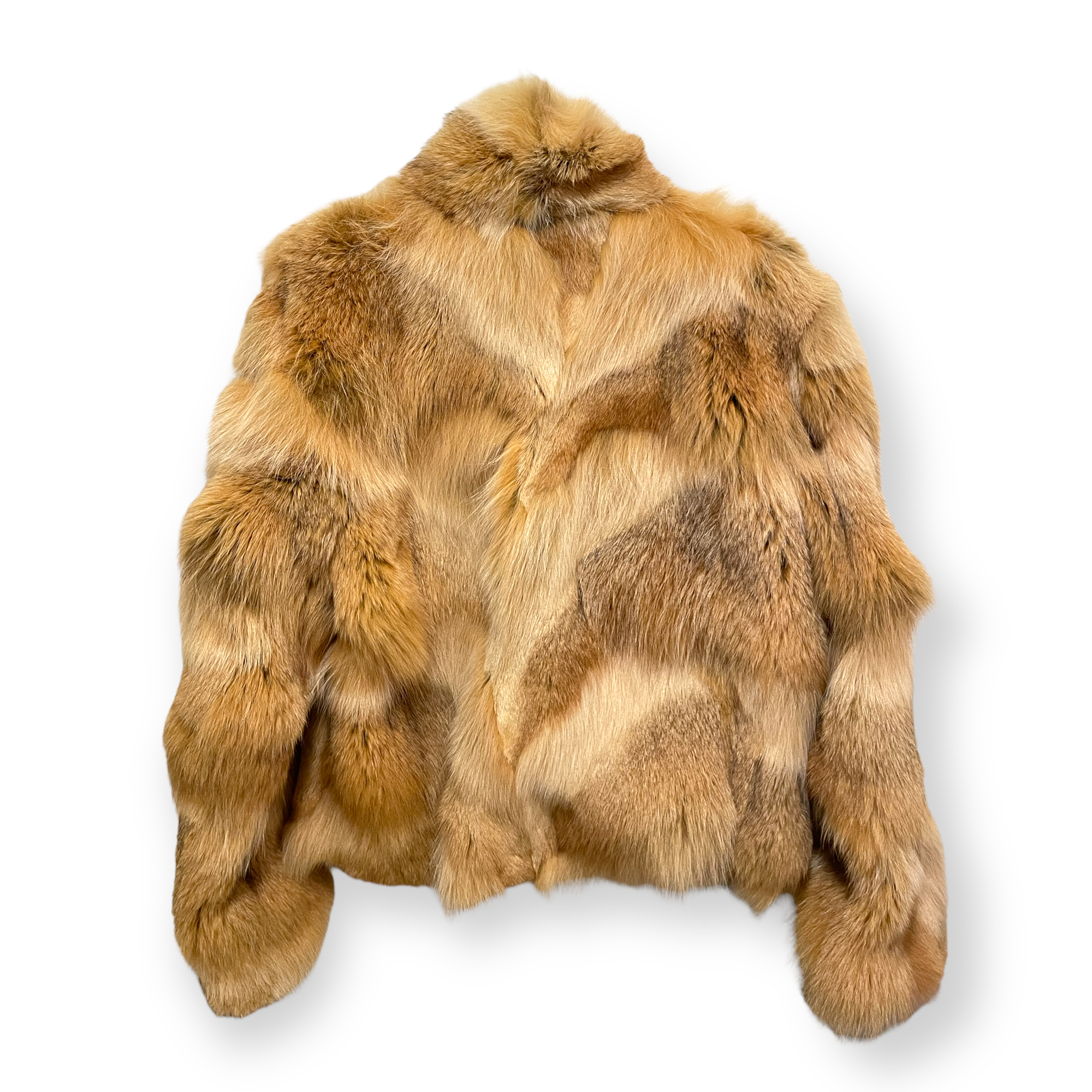 Real FUR COAT in Shades of Tan & Cognac