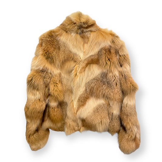 Real Fur Coat in Shades of Tan & Cognac - photo 2 of 9