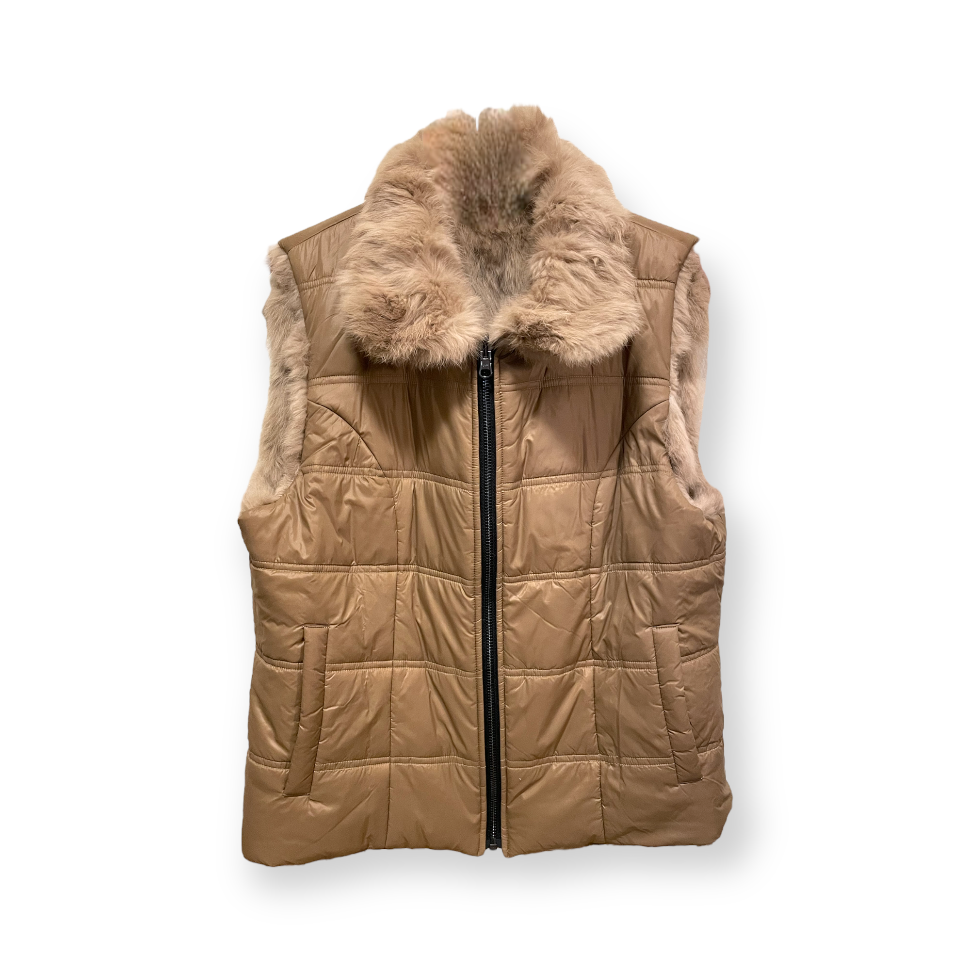 ADRIENNE LANDAU Reversible Real Fur Vest |Size: M|