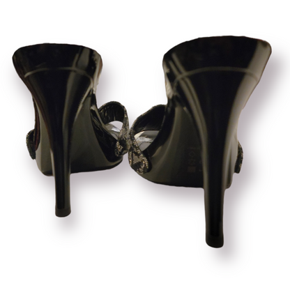 Christian Dior Monogram Trotter Mule Heels with Large Silver C & D Detail - photo 4 of 9