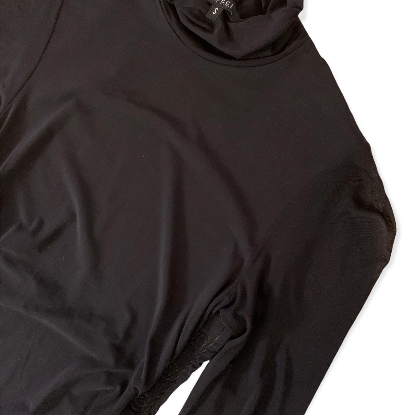 GUCCI Made in Italy GG Logo Turtle Neck |Size:S|