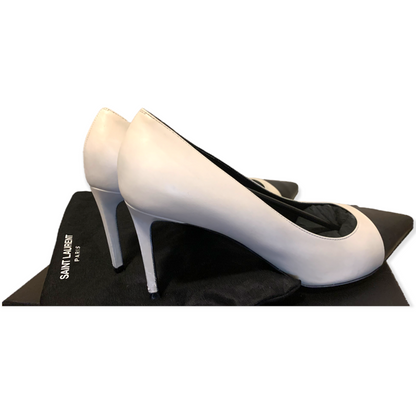 Saint Laurent YSL Porcellana/Nero Pumps - photo 7 of 11