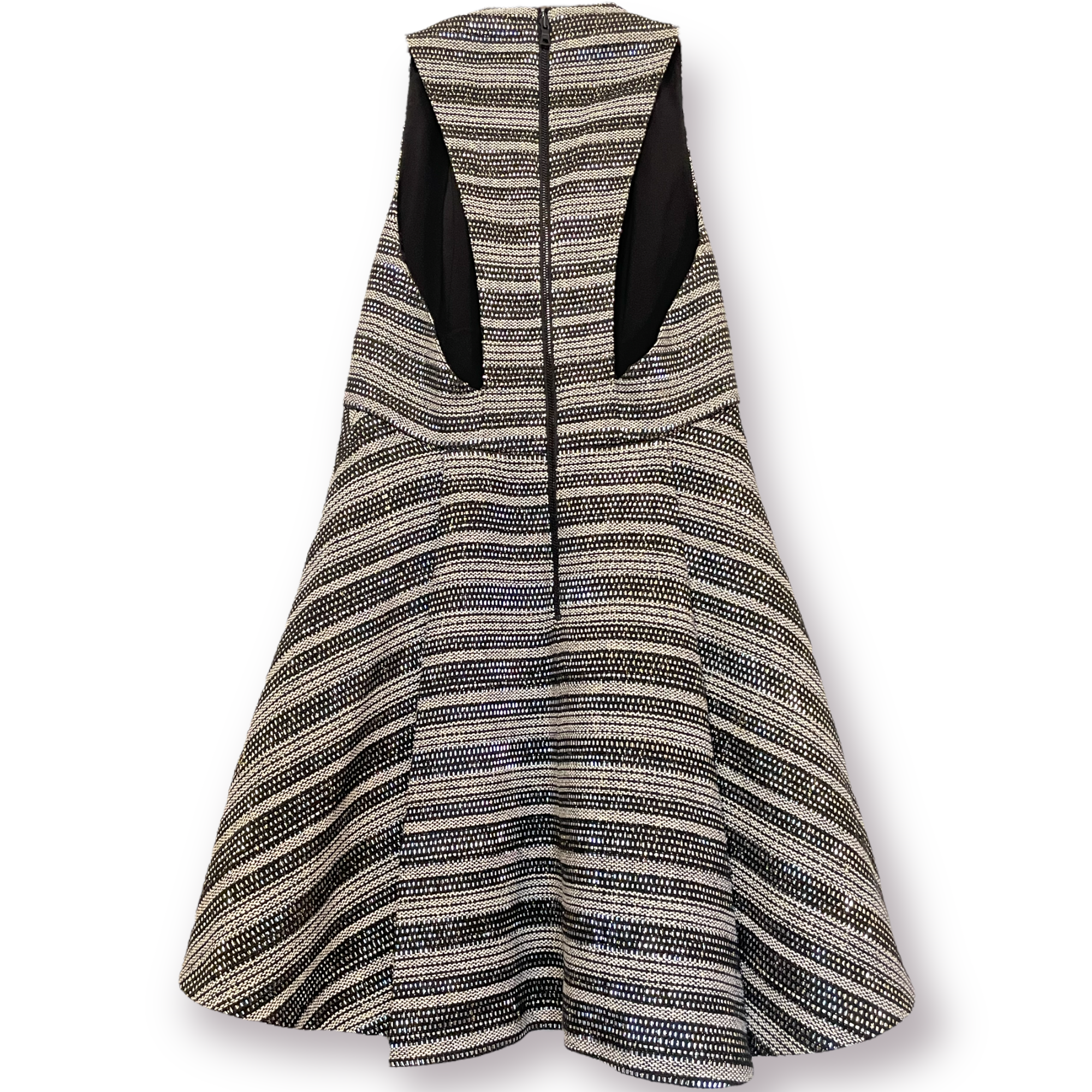 Alice + Olivia Patterned Dress with GORGEOUS Pleats & Cutout Side/Back |Size: 6|