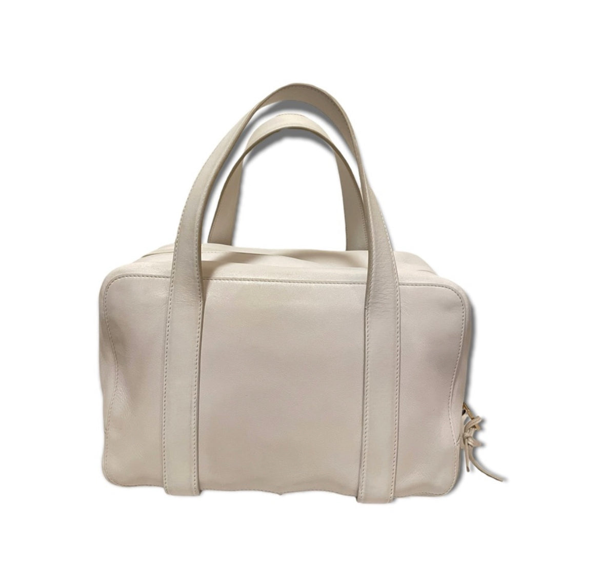 Chloe White leather Tote Handbag