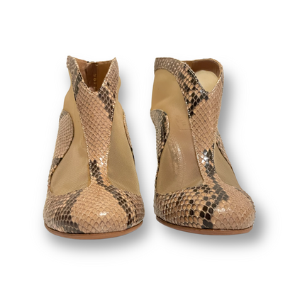 Alaïa Paris Mesh & Genuine Snakeskin Print Ankle Booties - photo 8 of 11