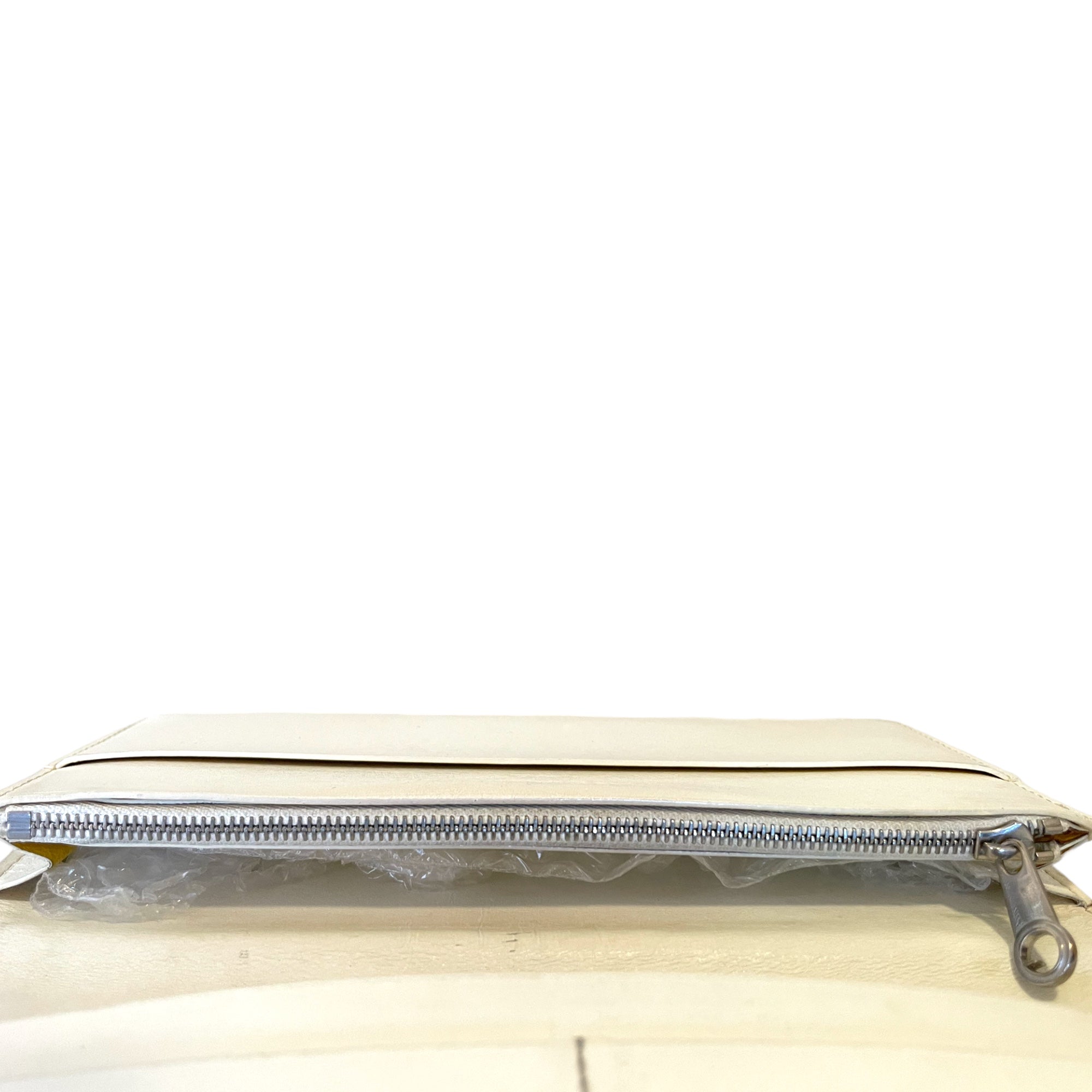 AUTHENTIC GOYARD PARIS Richelieu Bone Monogram Motif Print Long Flap Wallet